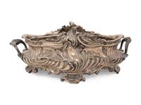 A Louis XV Style Silvered Bronze Centerpiece