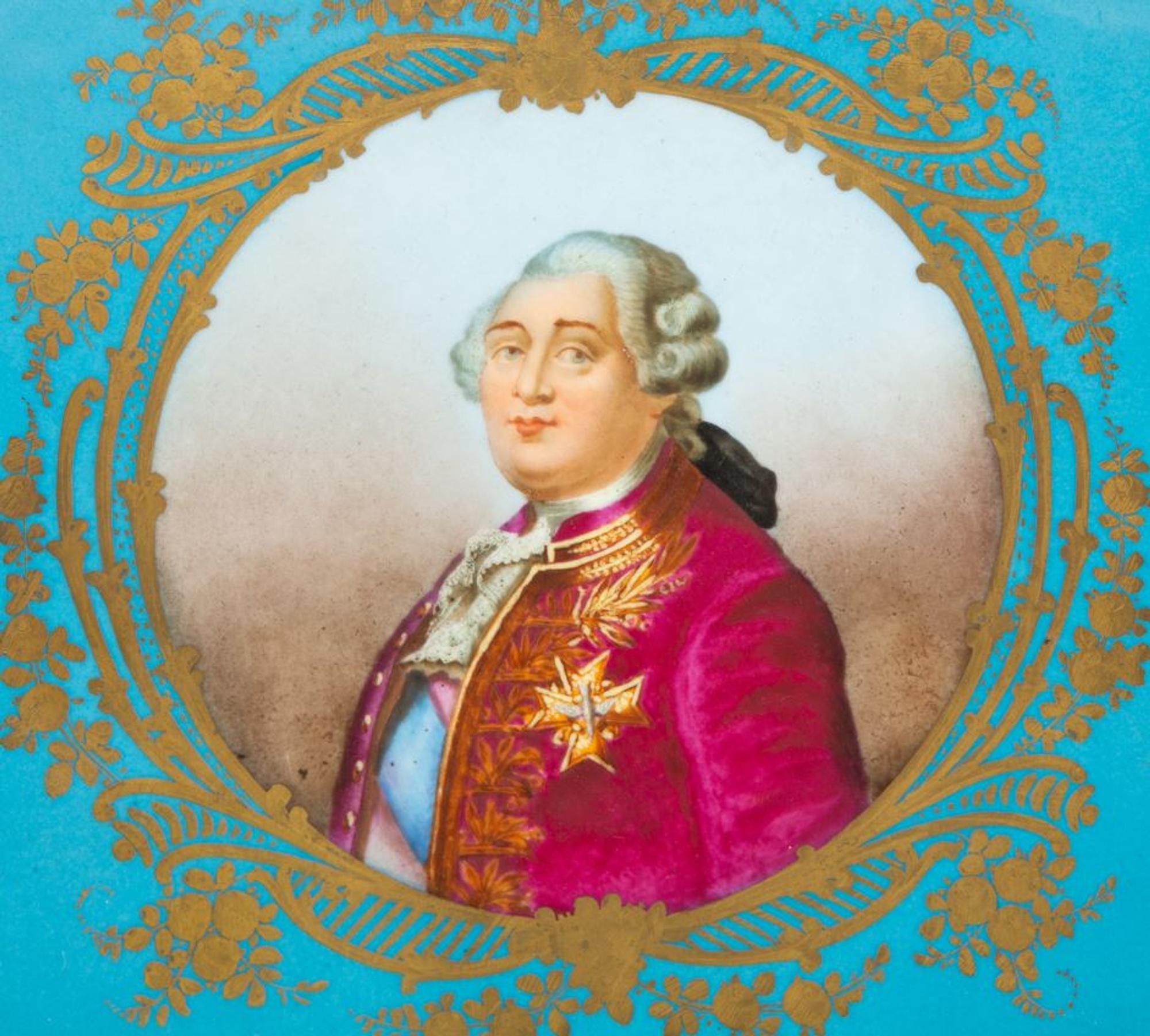 A Sèvres Style Porcelain Tray Depicting Louis XVI — 19TH CENTURY