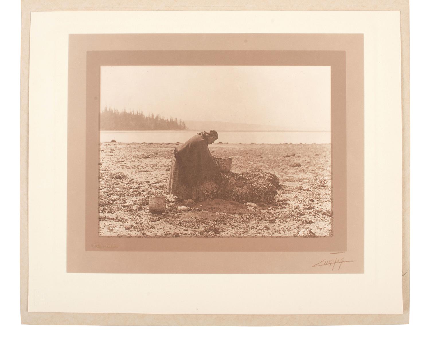 [NATIVE AMERICANS]. CURTIS, Edward S. (1868-1952), photographer. The Mussel Gatherer.