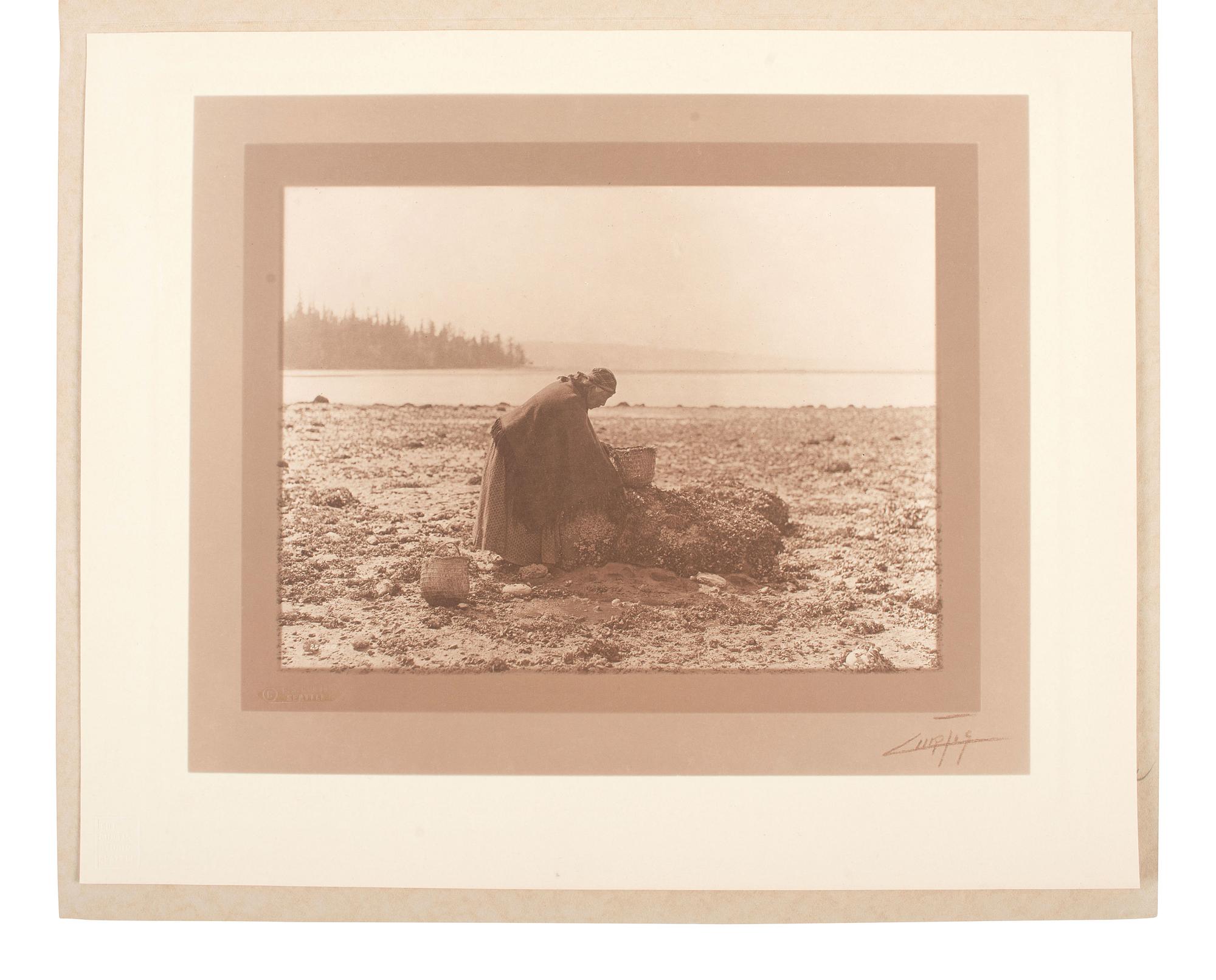 [NATIVE AMERICANS]. CURTIS, Edward S. (1868-1952), photographer. The Mussel Gatherer.