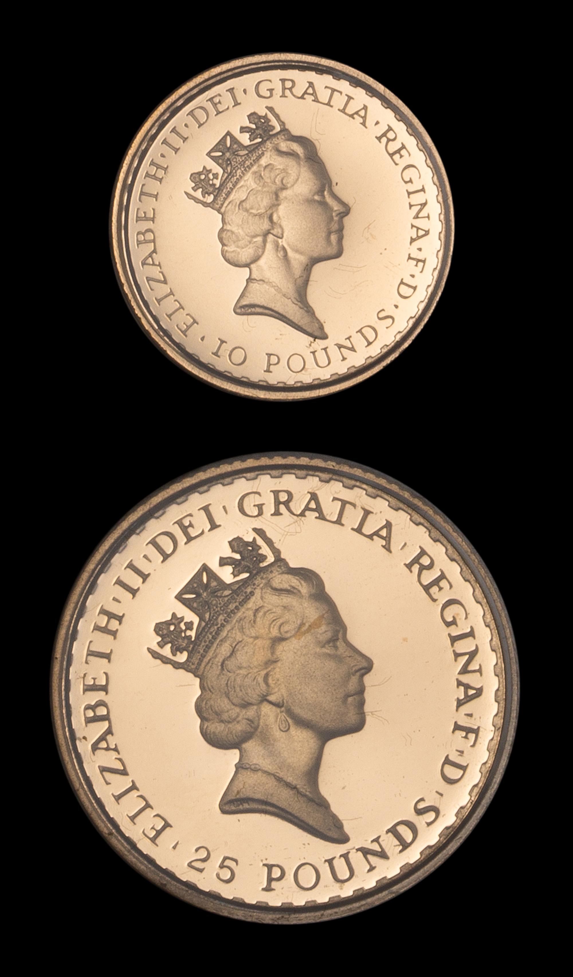 A United Kingdom Royal Mint 1987 Britannia Two Gold Coin Proof Set