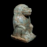 An Egyptian Amazonite Baboon