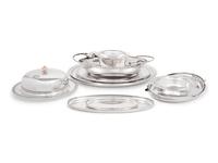 Ten American Silver Serving Dishes