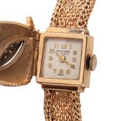 MONCARÉ, 14K ROSE GOLD AND DIAMOND SURPRISE WATCH
