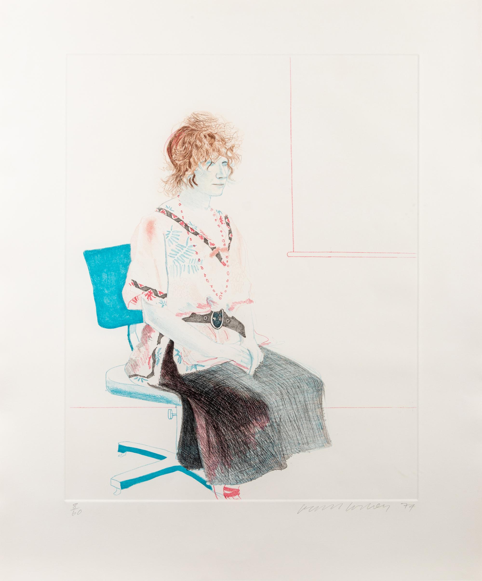 Celia Seated on an Office Chair