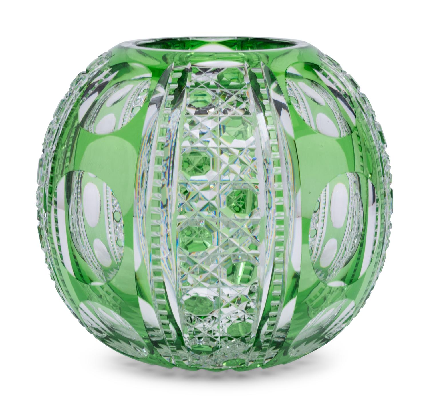 A Collection of Bohemian Cut to Clear Glass Articles