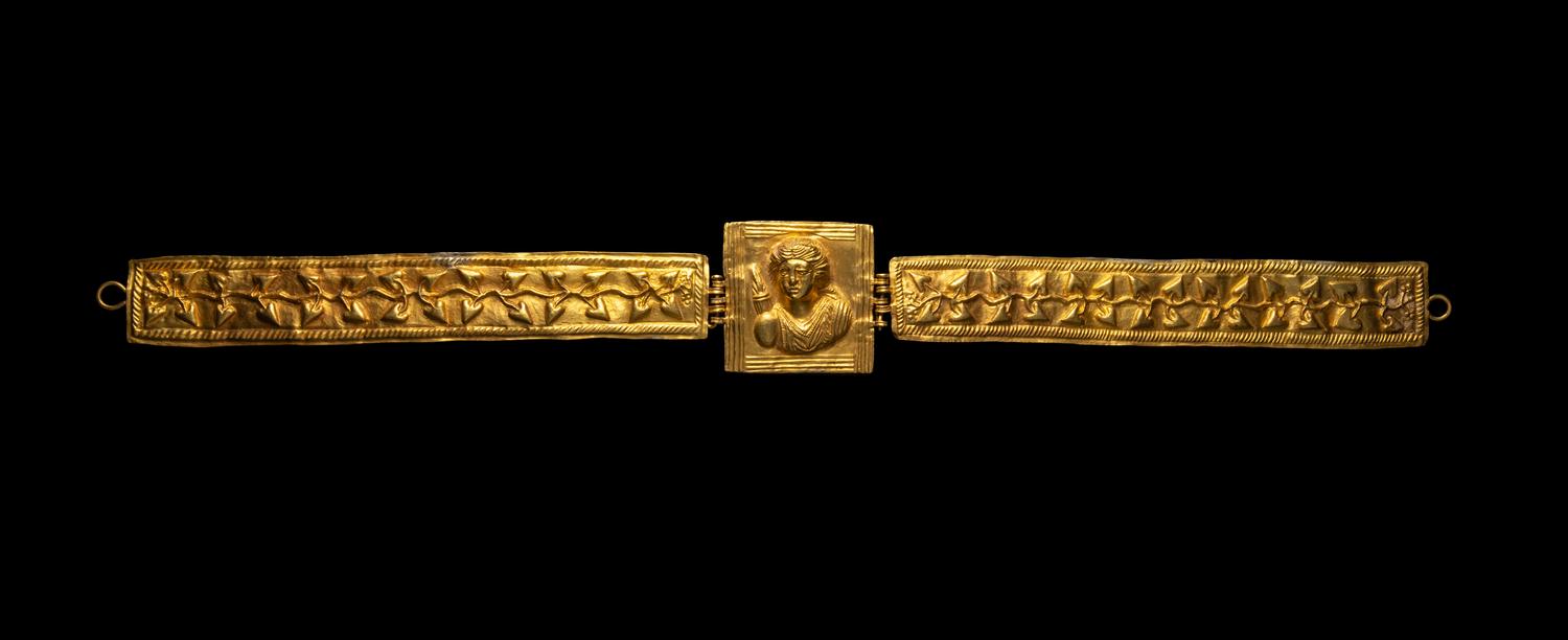A Roman Gold Diadem or Girdle Featuring Diana