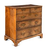 A George II Walnut Chest of Drawers
