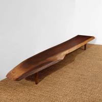 George Nakashima Special "Q"-Type Long Bench, New Hope, Pennsylvania, 1956