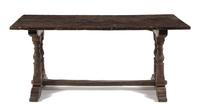 An Italian Walnut Refectory Table Height 30 x width 67 3/4 x depth 28 3/4 inches. — EARLY 20TH CENTURY