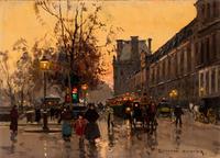 Le Louvre et Quai Seine 1905