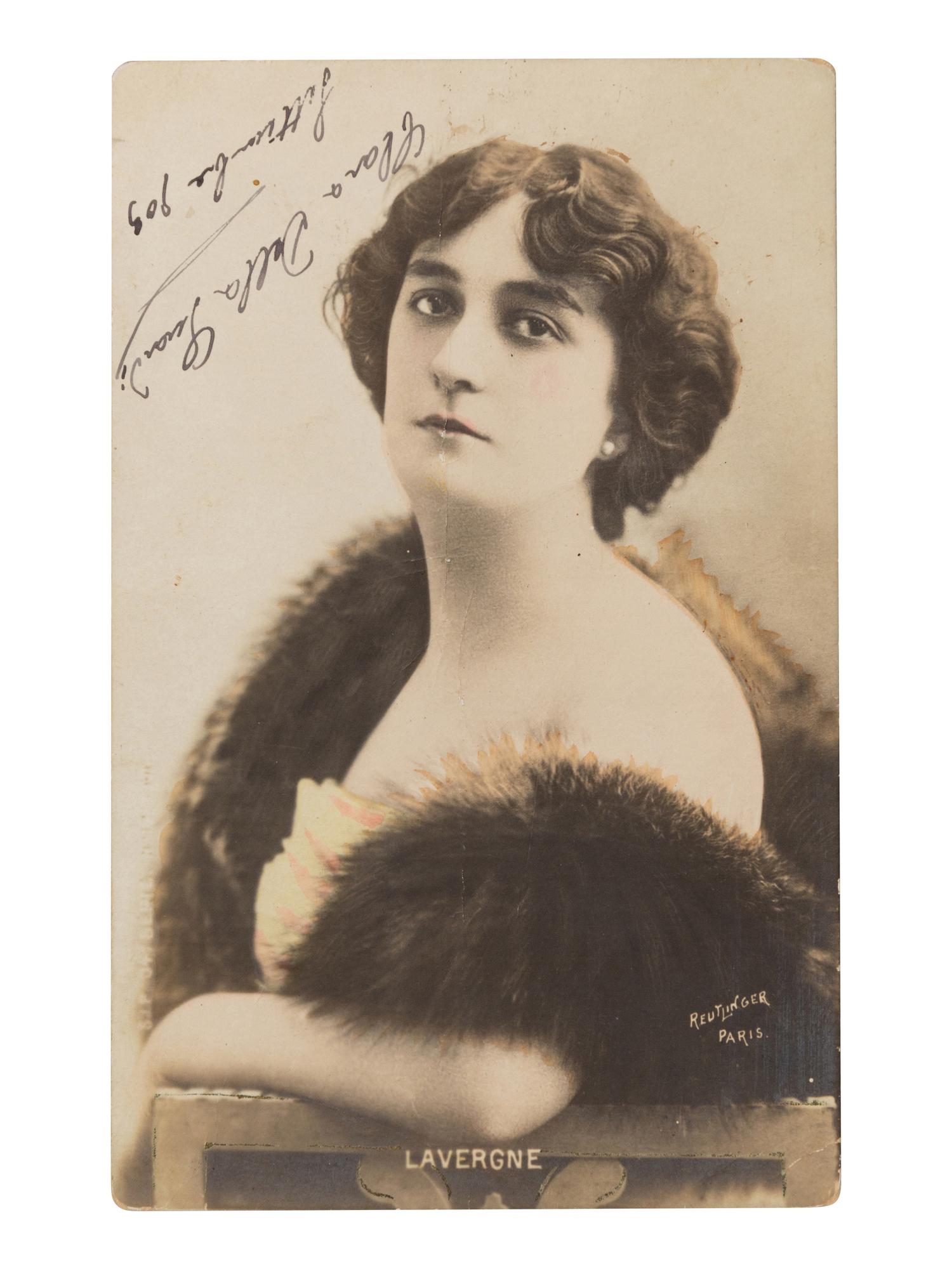 [19TH AND 20TH-CENTURY OPERA SINGERS]. A group of 7 photographs of opera singers from the 1890s-1900s, most signed, comprising images of: