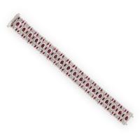 BURMESE RUBY AND DIAMOND BRACELET