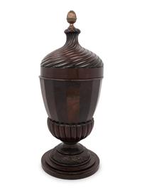An English Mahogany Cutlery Urn
