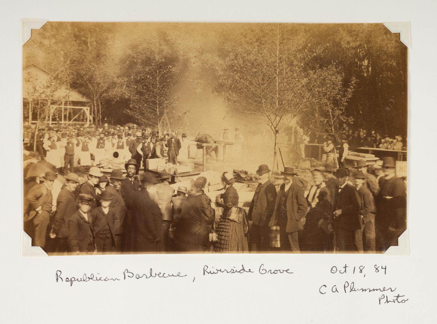 [EARLY PHOTOGRAPHY - WESTERN AMERICANA]. Album compiled by the Plummer family of San Francisco, featuring photographs of the Turk Island Salt Works, occupational scenes, and family events. Ca 1880s-1890s.