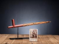 Sioux Twisted Pipe Stem with Catlinite Bowl, Believed to Belong to Sitting Bull