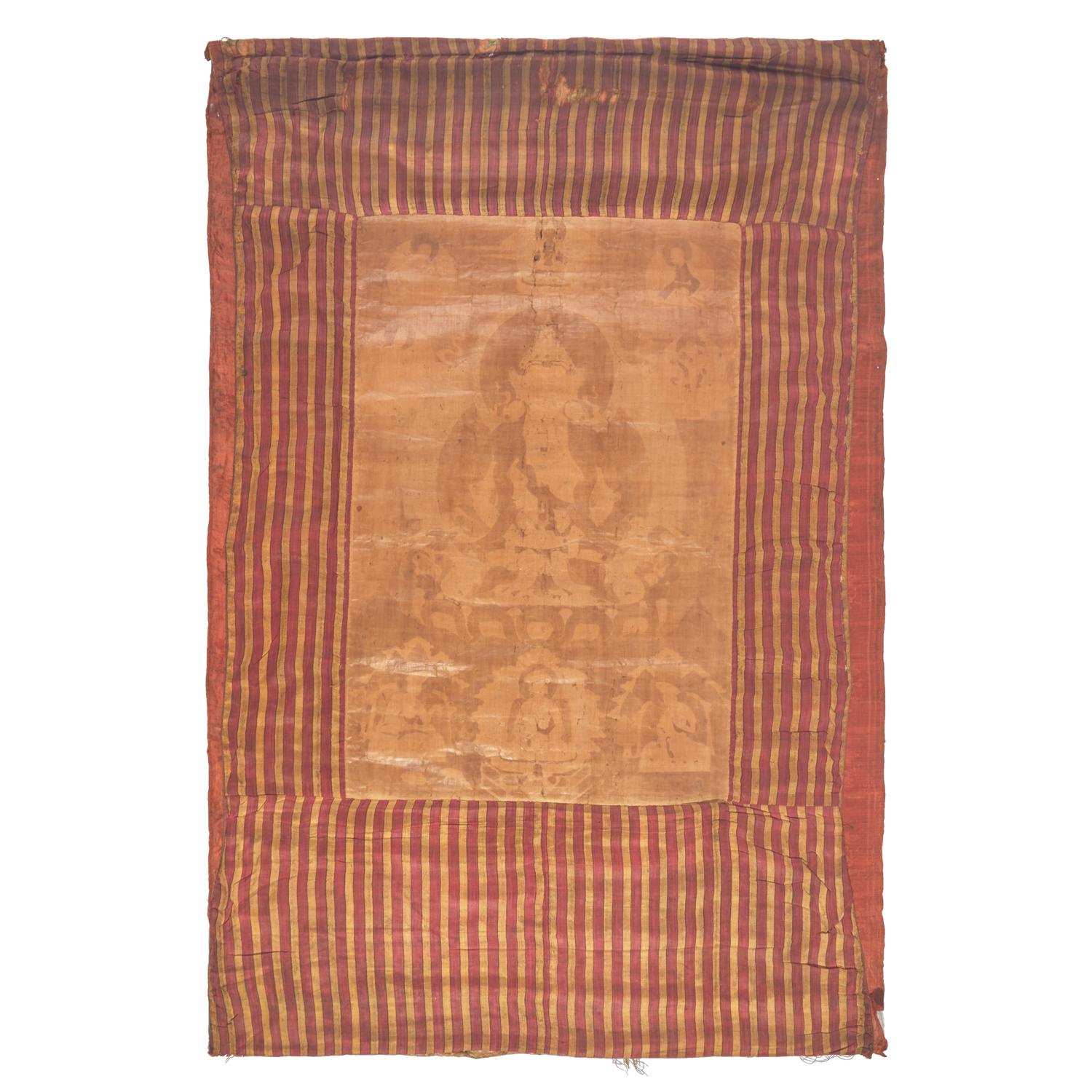 A Tibetan or Bhutanese Thangka of Amithaba 西藏或不丹 無量壽佛唐卡