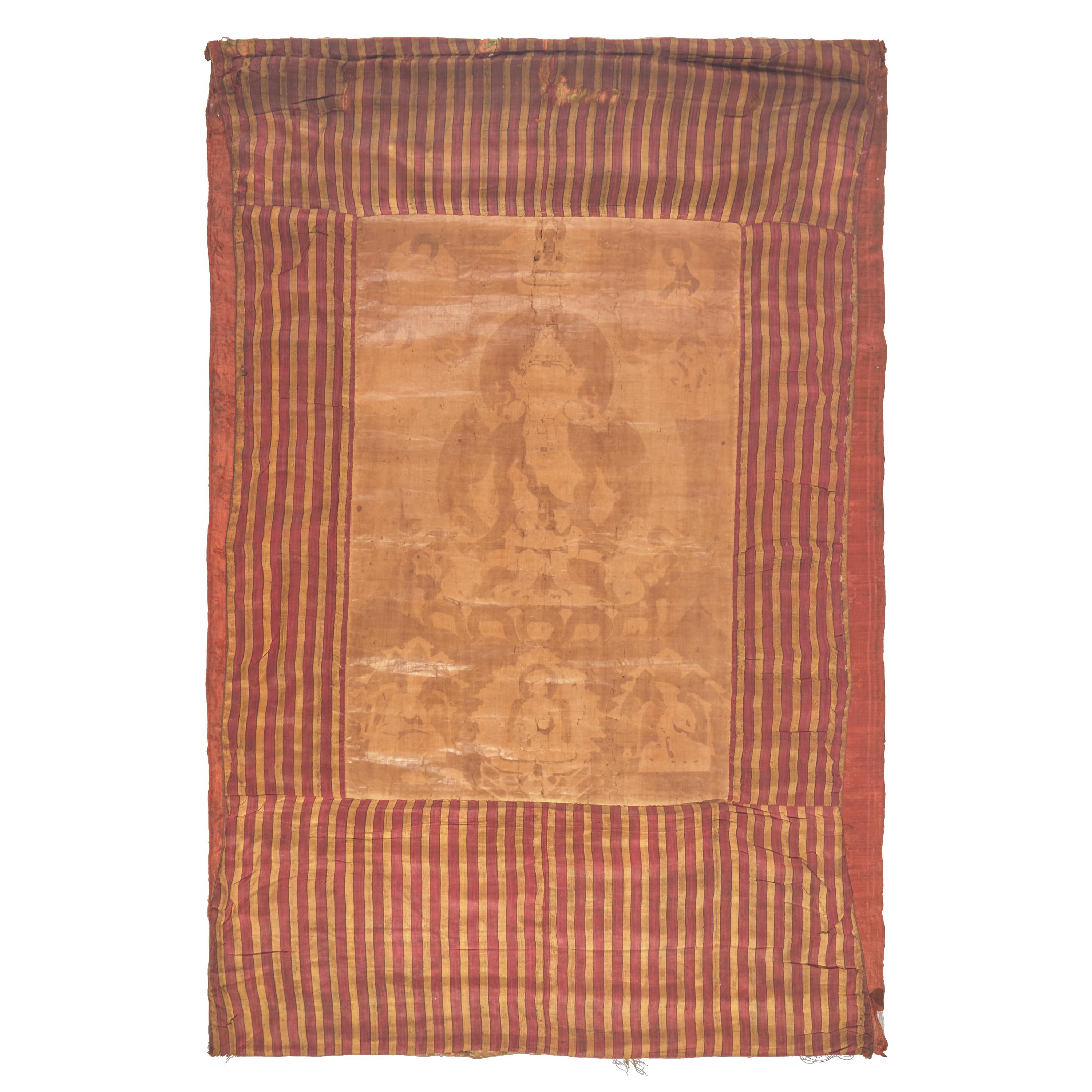 A Tibetan or Bhutanese Thangka of Amithaba 西藏或不丹 無量壽佛唐卡