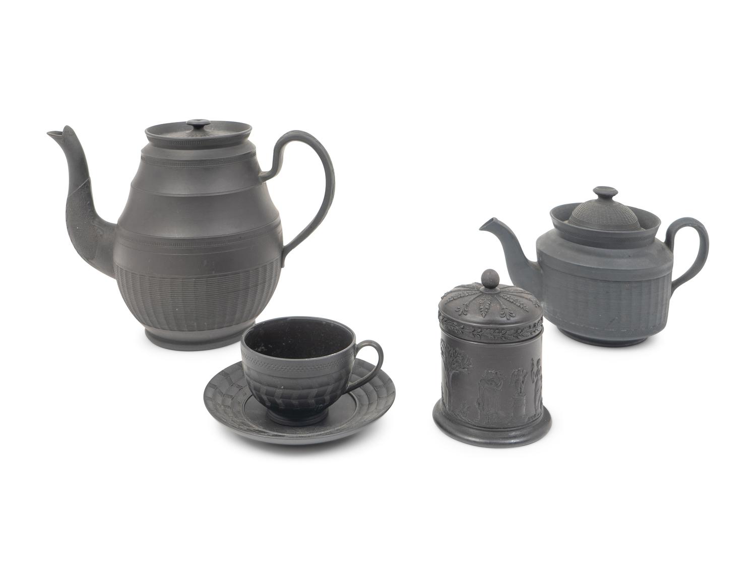An Assembled Group of Wedgwood Black Basaltes Articles — 19TH/20TH CENTURY