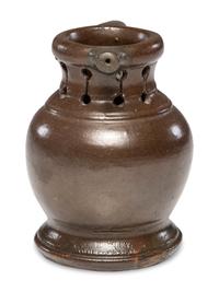 A Rare William Rowley Slip-Glazed Puzzle Jug