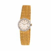 Omega, Yellow Gold and Diamond Watch