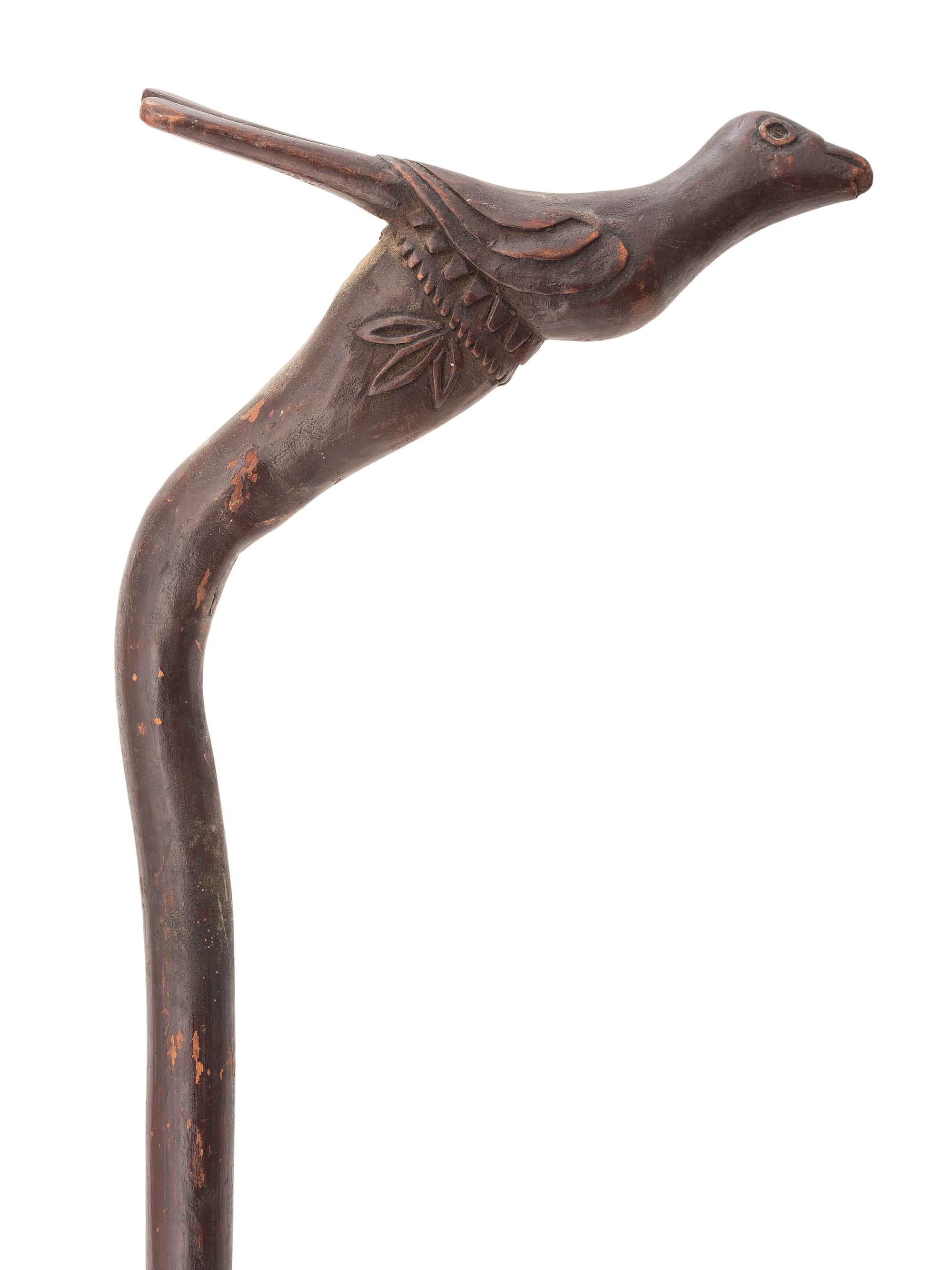 Four Folk Art Carved Canes