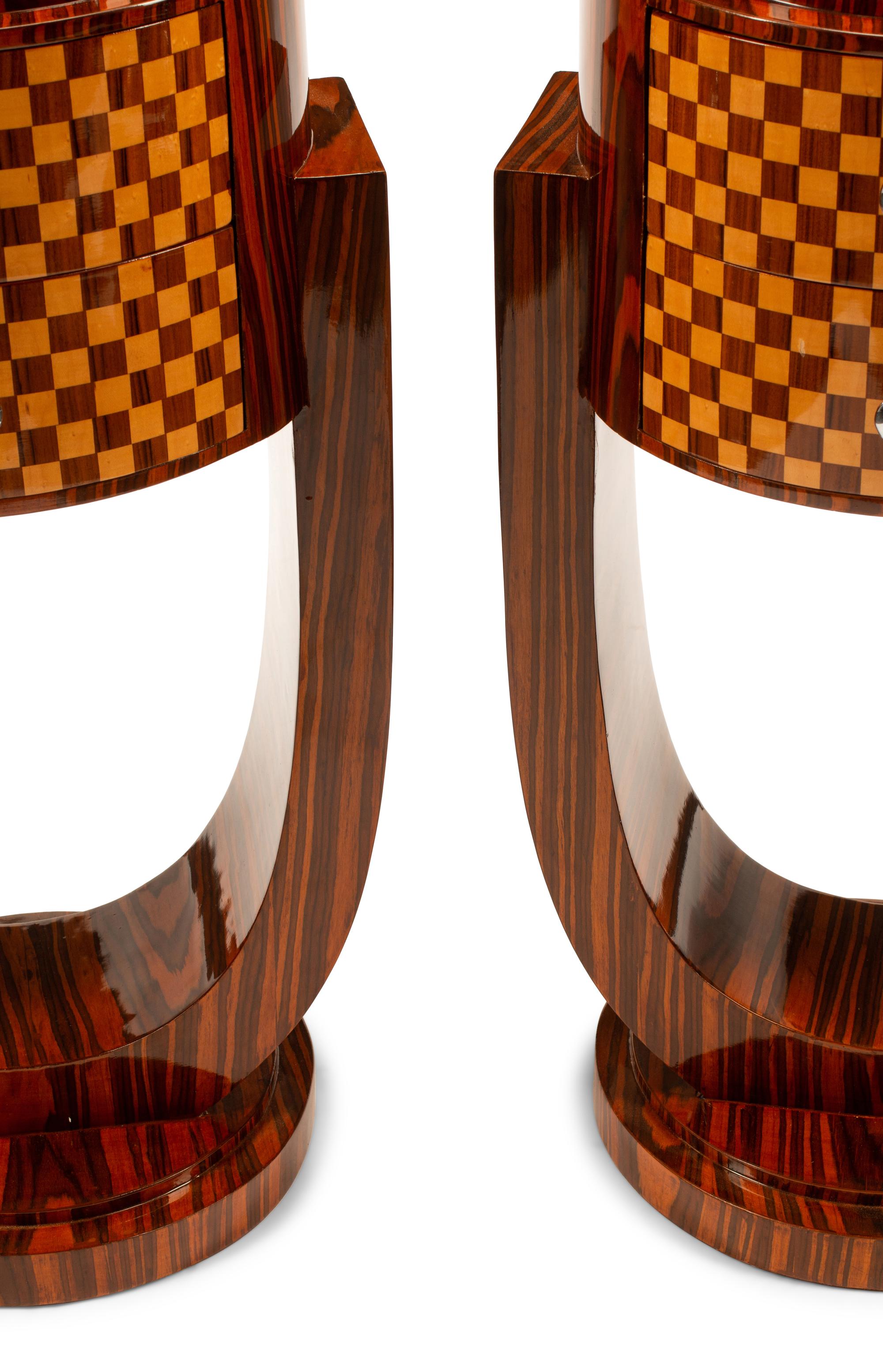 A Pair of Art Deco Style Side Tables