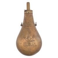 Rare Ames Fouled Anchor Naval Powder Flask