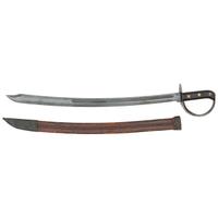Unmarked WWII-era U.S. M1941 Milsco Klewang Cutlass with Scabbard