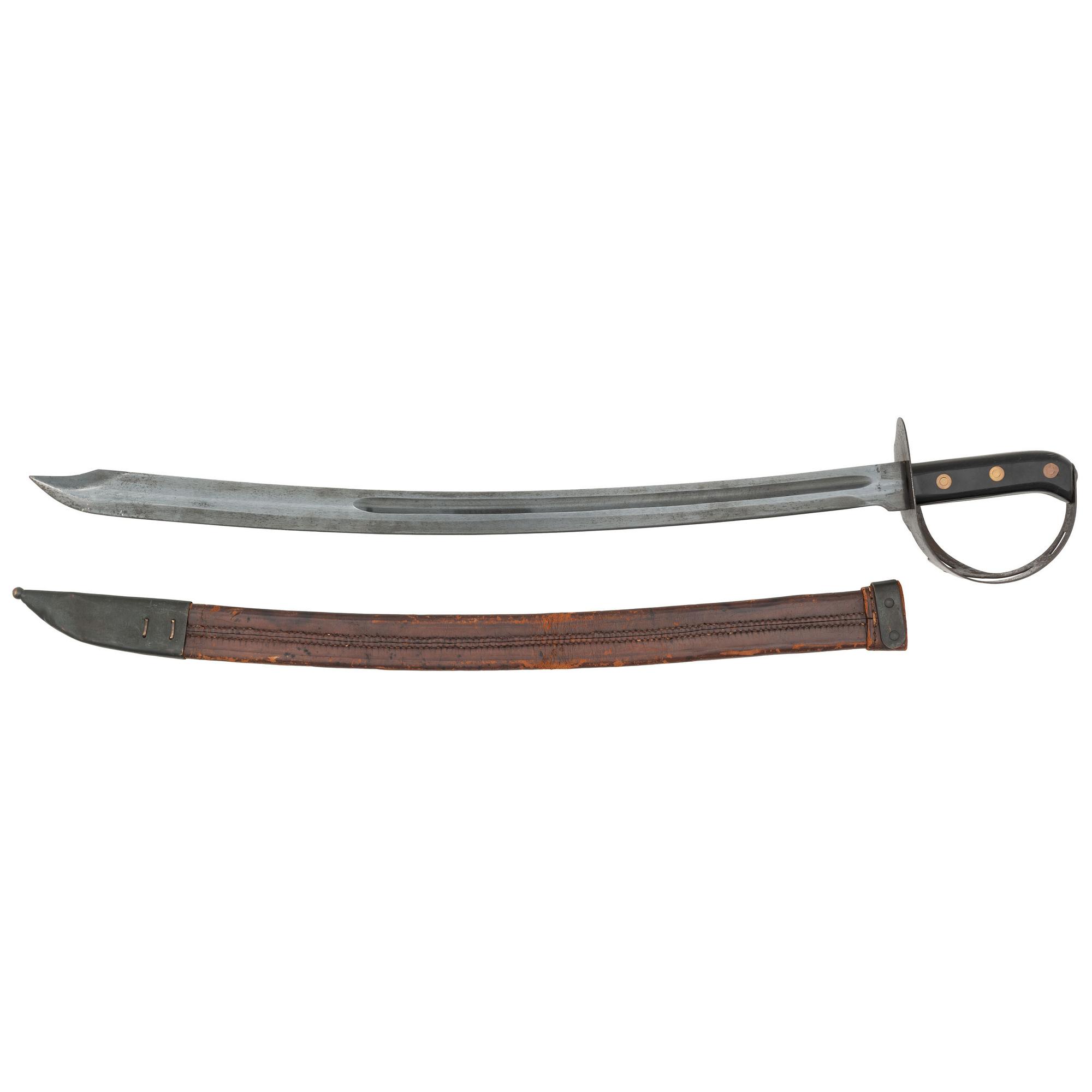 Unmarked WWII-era U.S. M1941 Milsco Klewang Cutlass with Scabbard