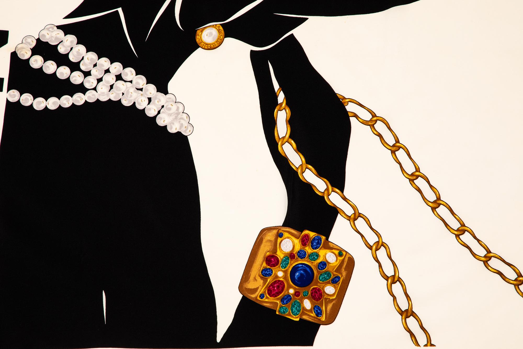 Chanel Silk Scarf, 1980-90s