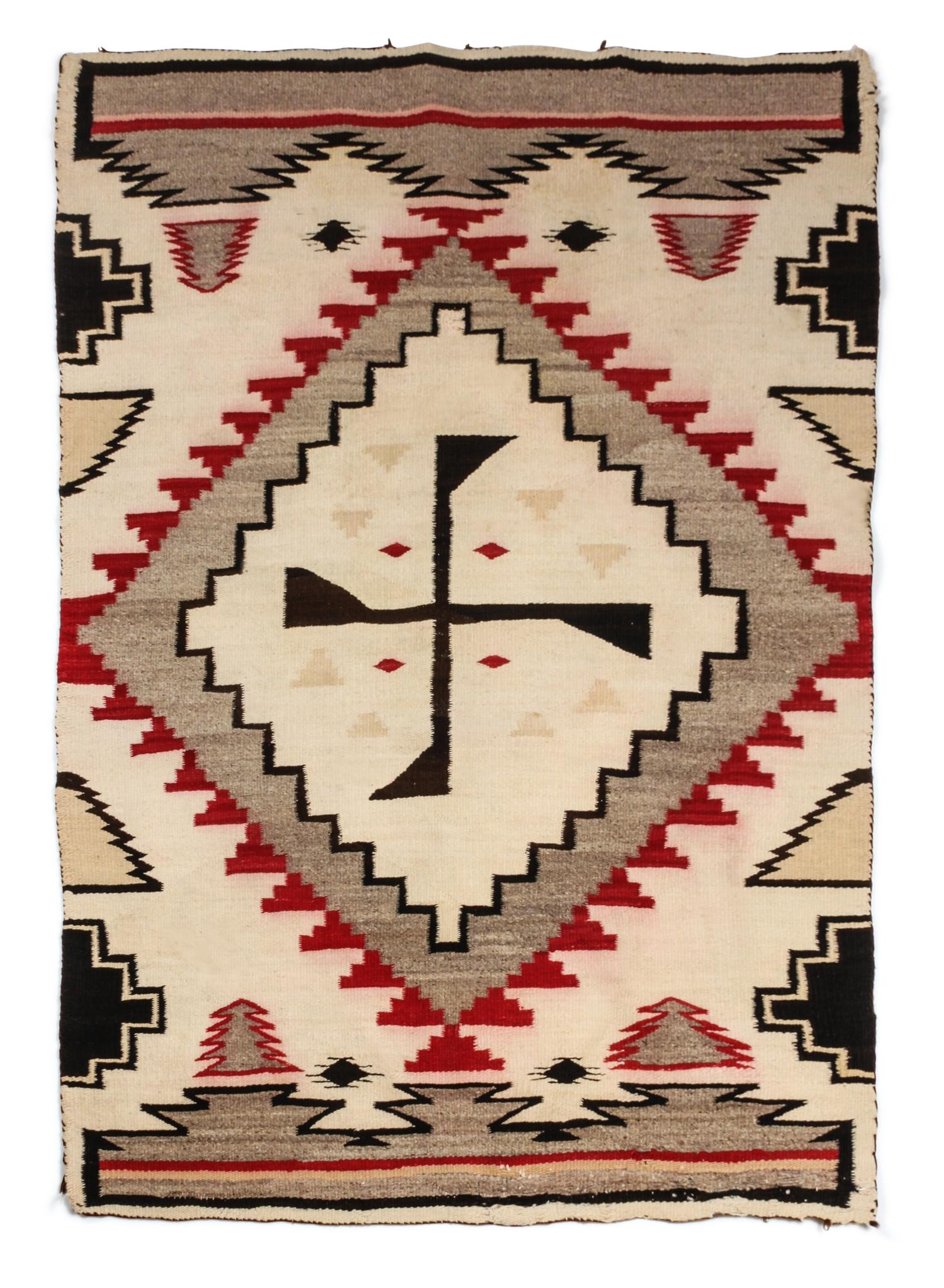A Navajo Ganado Rug First: 107 1/2 x 45 1/2 inches. — CIRCA 1920
