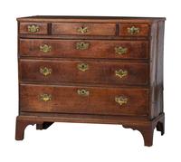 A Mahogany and Oak Chest of Drawers
