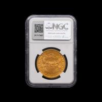An 1878 Liberty Head $20 Gold Coin [PCGS MS63+]