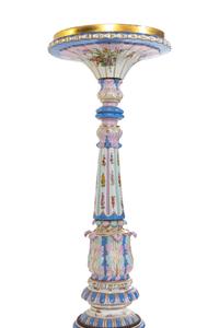 A Meissen Porcelain Pedestal Table