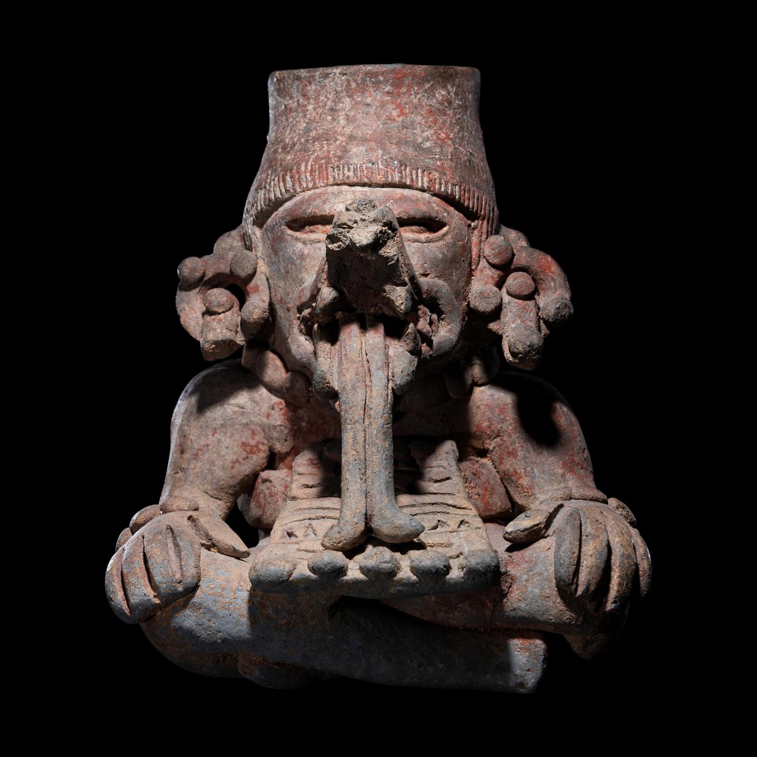 A Zapotec Funerary Urn with a Deity