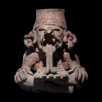 A Zapotec Funerary Urn with a Deity