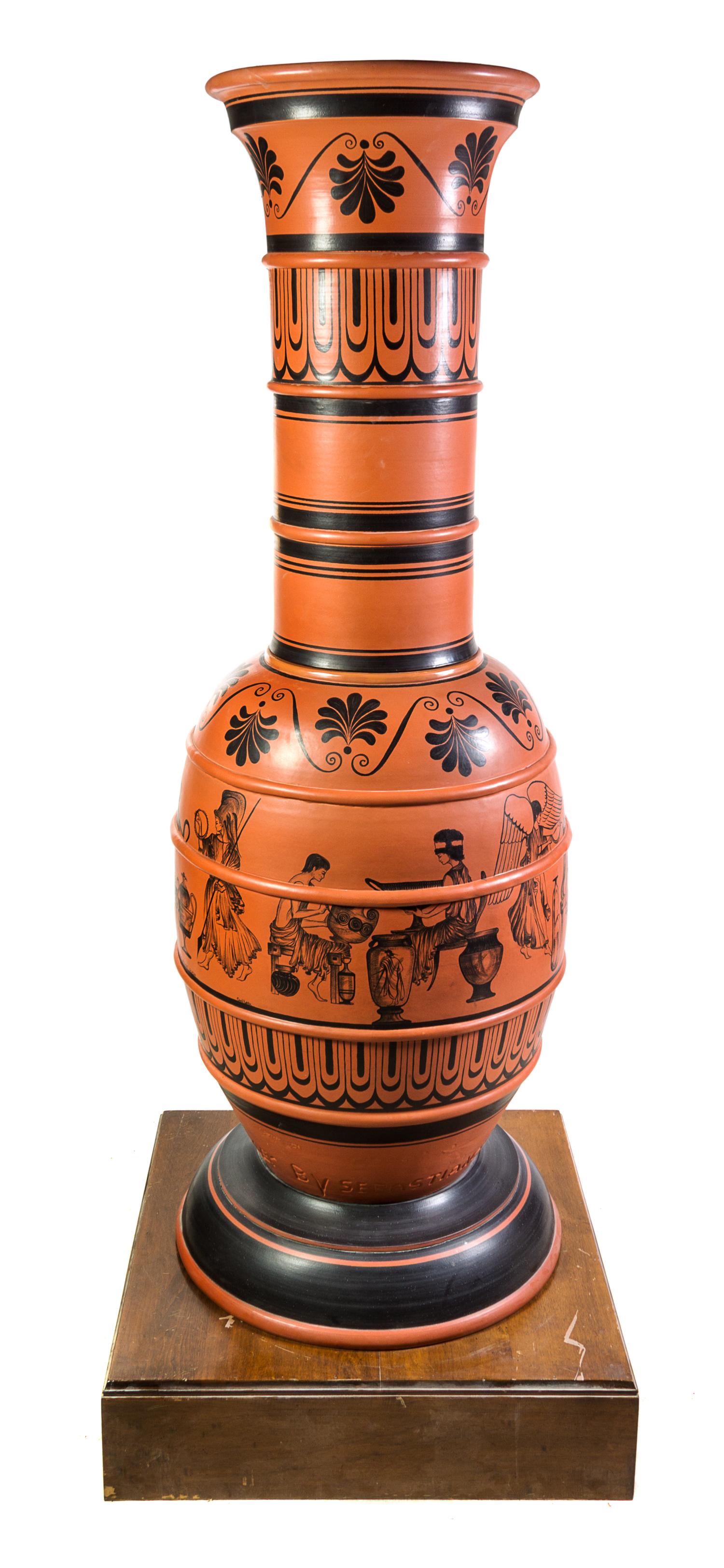 A Monumental Haeger Pottery Vase Height 92 1/2 inches. — Sebastiano Maglio, 1976