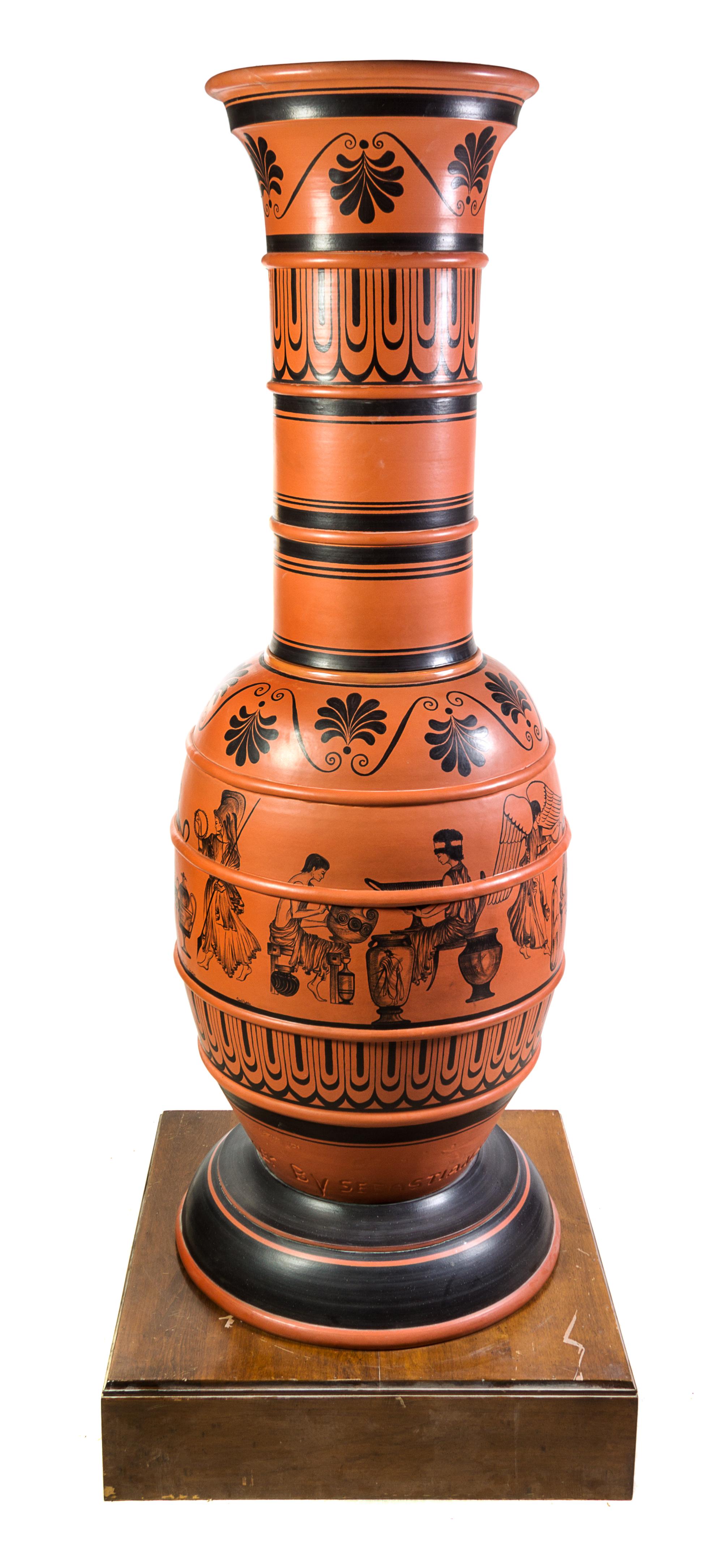 A Monumental Haeger Pottery Vase Height 92 1/2 inches. — Sebastiano Maglio, 1976