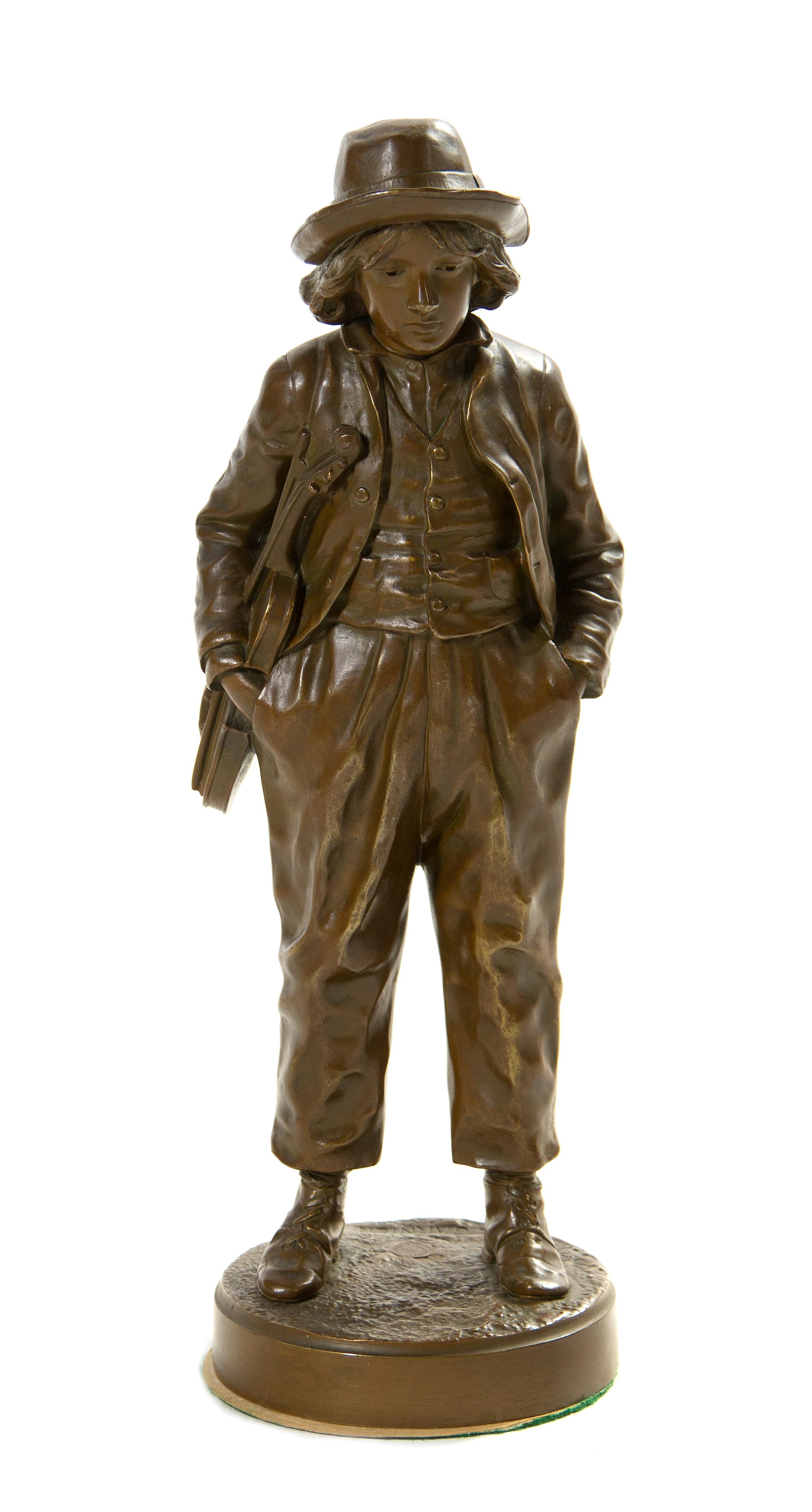 A French Bronze Figure, Jean Garnier (1853-1910), Height 16 3/4 inches.