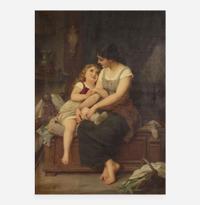 Émile Munier (French, 1840–1895) Mother and Daughter in an Interior (The Adored One)