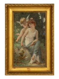 Cupid Adorning a Young Woman (a sketch)