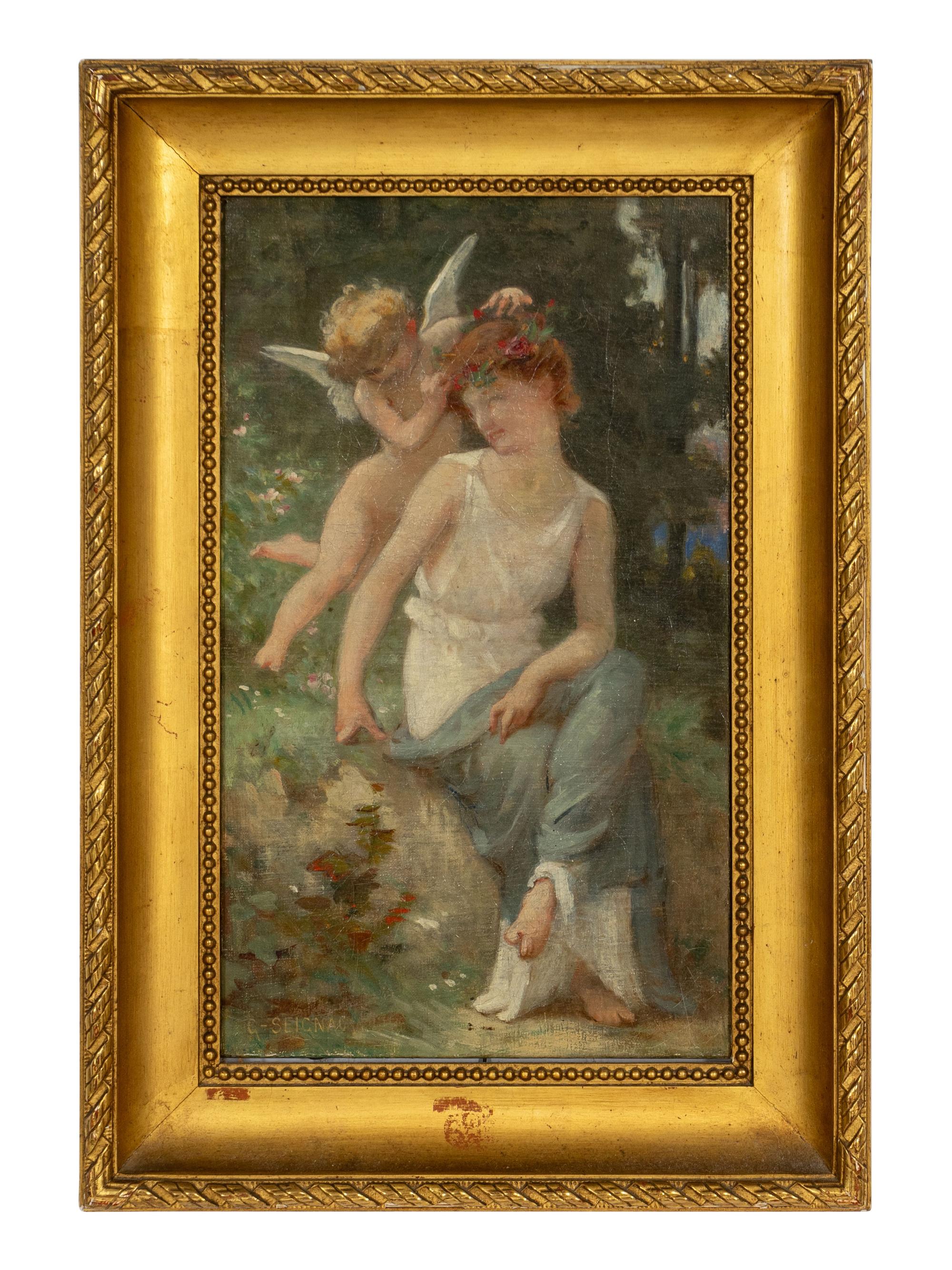 Cupid Adorning a Young Woman (a sketch)