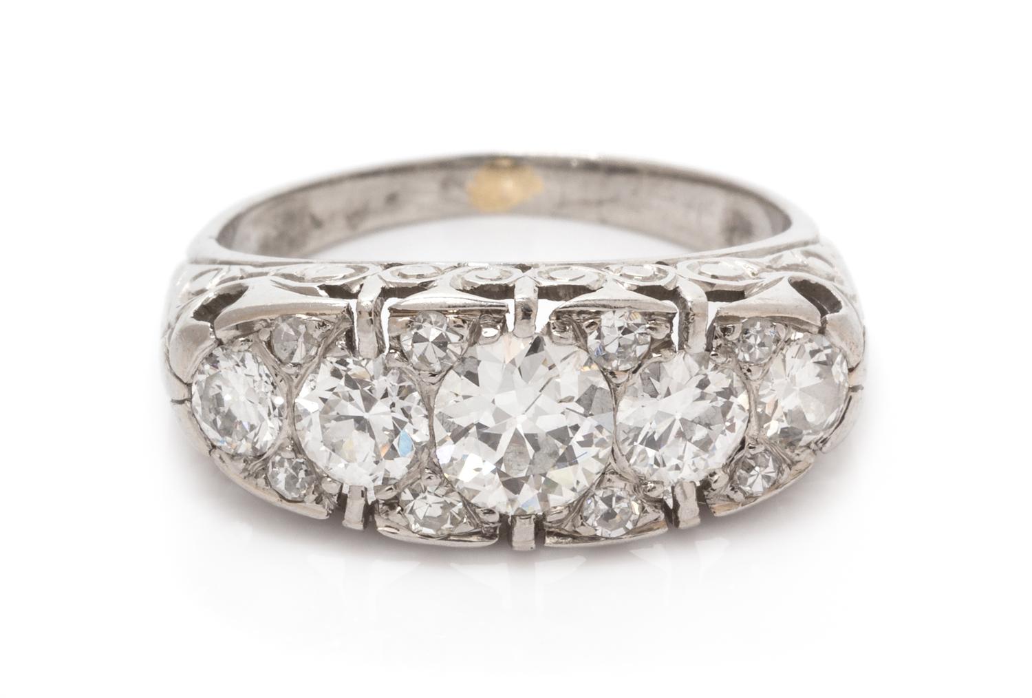 A Platinum and Diamond Ring, 3.00 dwts.