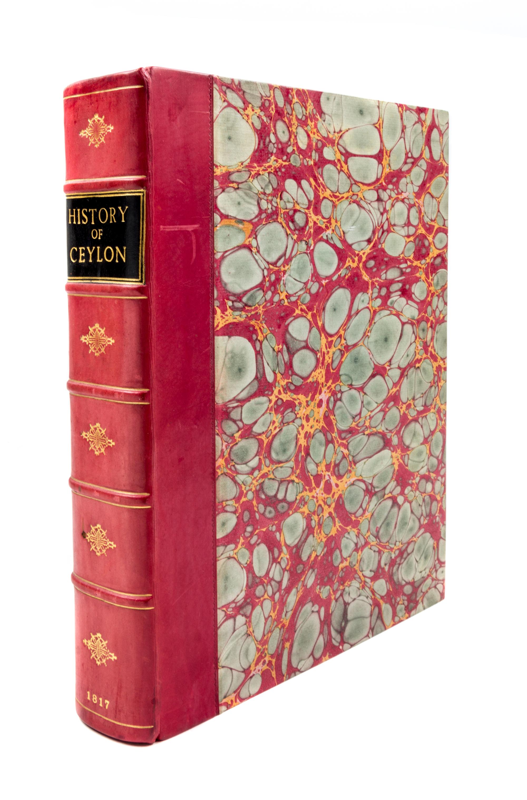 [FELLOWS, ROBERT] AND ROBERT KNOX. The History of Ceylon. London, 1817. 2 works in one. First edition.