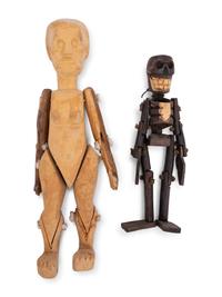 Two Carved Folk Art Figures