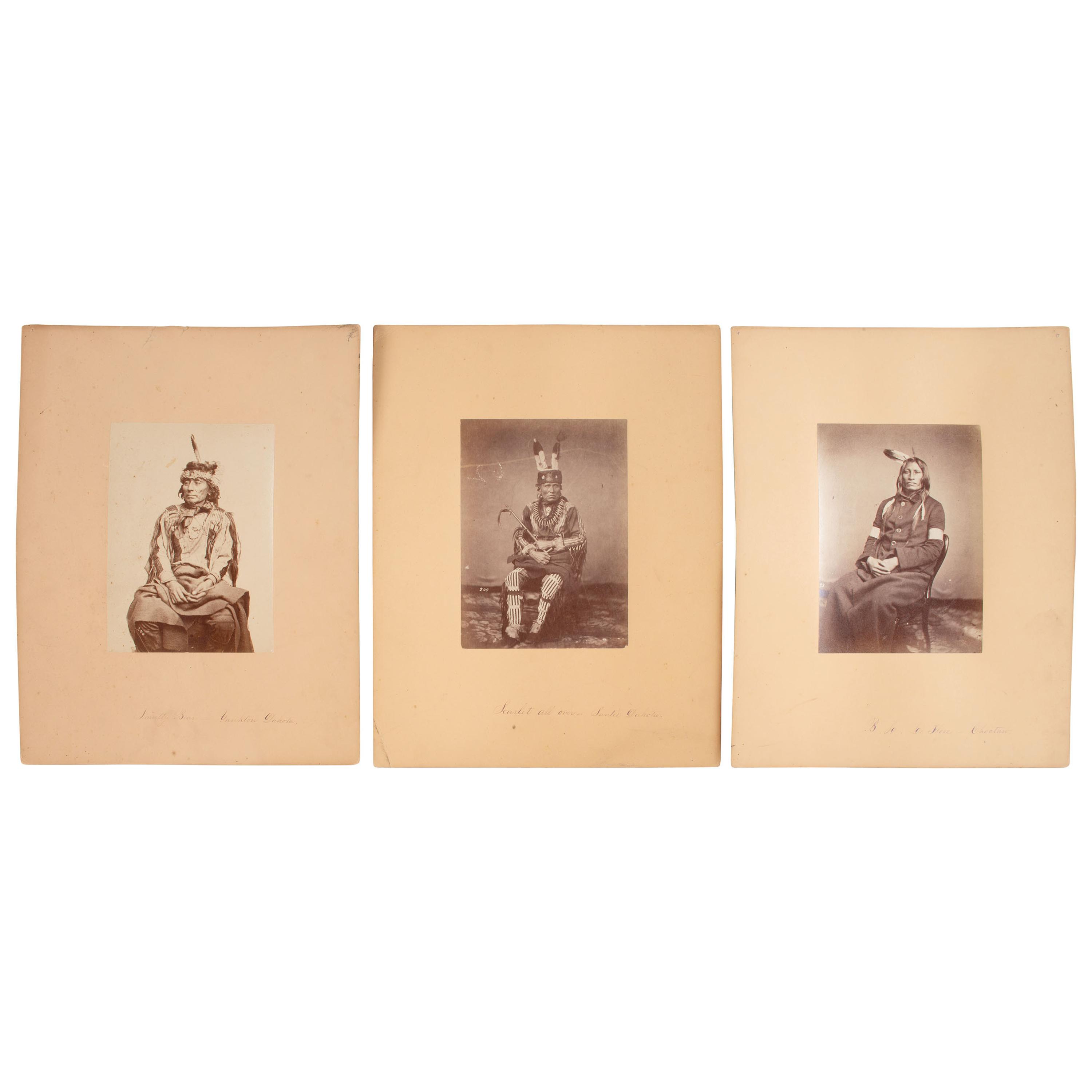 McClees Gallery — Studio Portraits of Pawnee and Yankton Sioux Chiefs 1857-1858