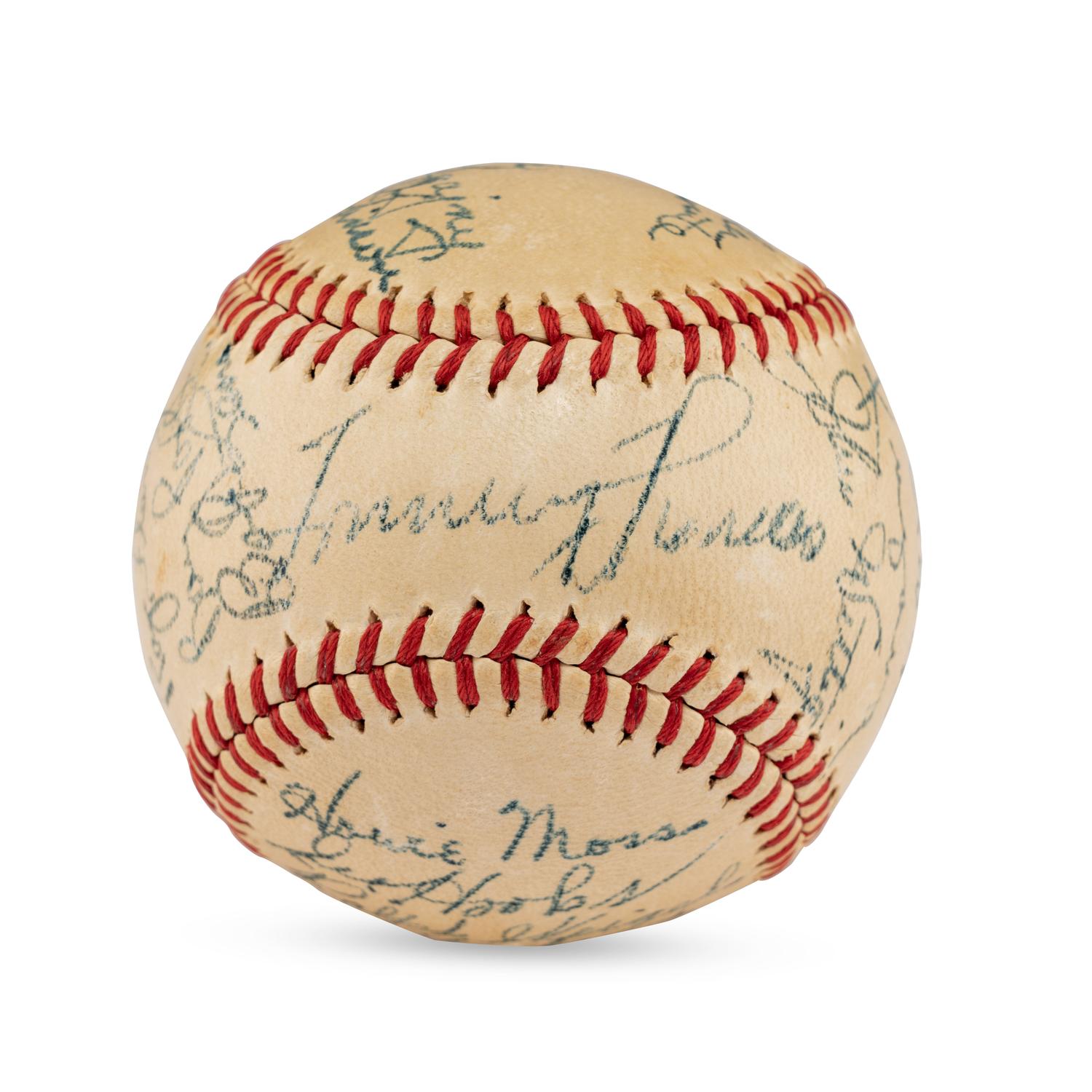 A 1947 Baltimore Orioles Team Signed Autograph Baseball