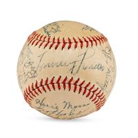 A 1947 Baltimore Orioles Team Signed Autograph Baseball