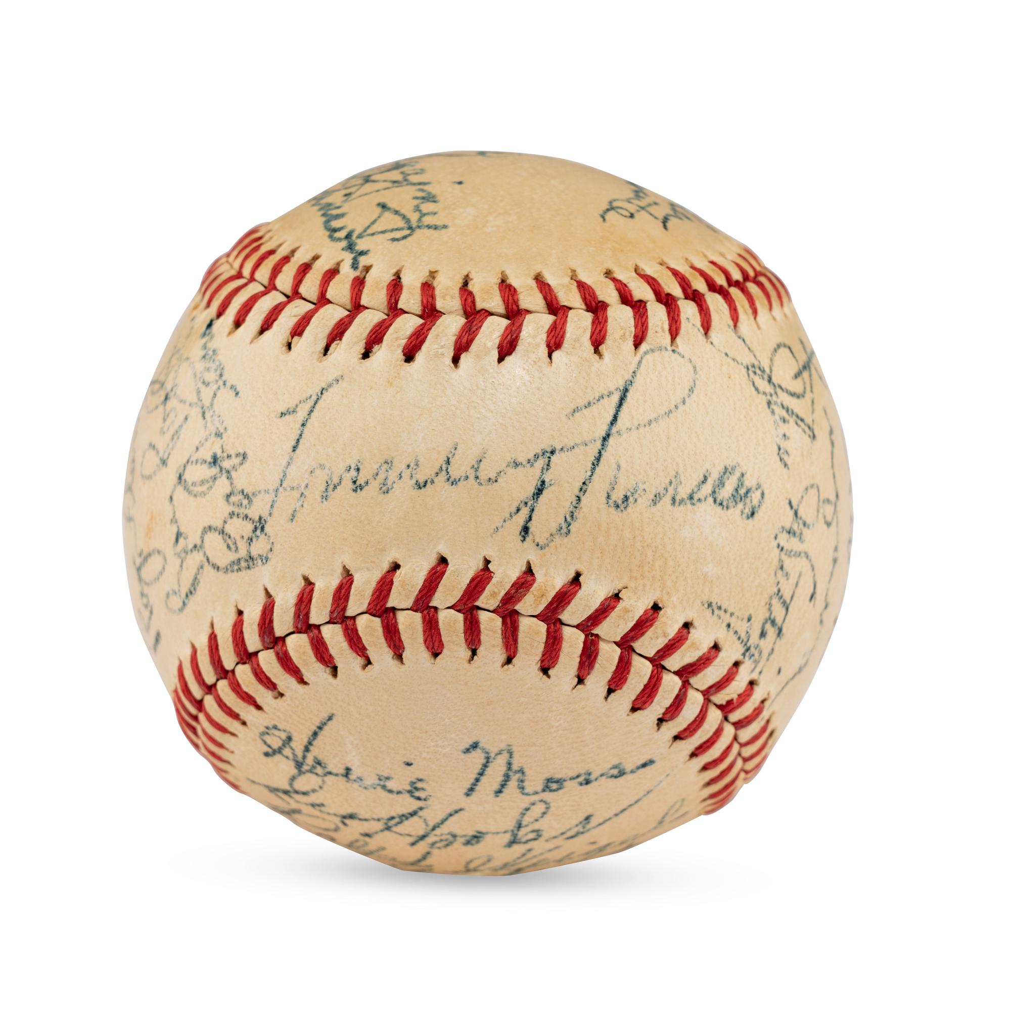 A 1947 Baltimore Orioles Team Signed Autograph Baseball